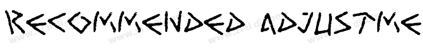 recommended adjustme字体转换
